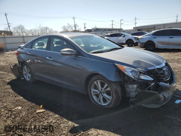 2013 Hyundai Sonata Limited with VIN 5NPEC4AC7DH658484, listed as a Copart auction lot 49443485 with 214,114 mi miles and Salvage Title. Bid and sale history available at DreamBid. Image 4.