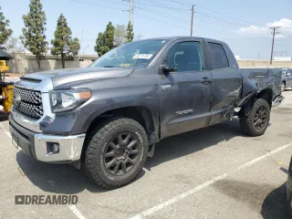 2018 Toyota Tundra SR with VIN 5TFRY5F15JX229845, listed as a Copart auction lot 59374705 with 140,533 mi miles and Salvage title. Bid and sale history available at DreamBid. Image 1.