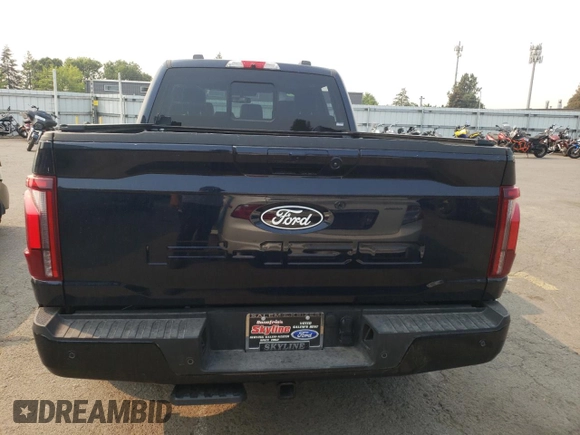 2024 Ford F-150 with VIN 1FTFW7LDXRFA74262, listed as a Copart auction lot 69665714 with 4,714 mi miles and Salvage title. Bid and sale history available at DreamBid. Image 6.