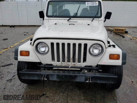 1998 Jeep Wrangler SE with VIN 1J4FY29P0WP749387, listed as a Copart auction lot 51112015 with 97,834 mi miles and Salvage Title. Bid and sale history available at carsss.com. Image 5.