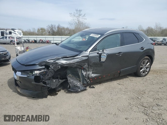 2024 Mazda CX-30 S Premium z VIN 3MVDMBDM1RM630617, wystawiony jako Copart lot #54355095 z przebiegiem 9 634 mil mil oraz Szkoda całkowita • Salvage title. Historia ofert i sprzedaży dostępna na DreamBid. Obrazek 1.