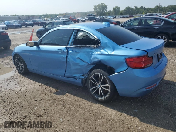 2018 BMW 2 Series 230i xDrive with VIN WBA2J3C56JVA49979, listed as a Copart auction lot 62429544 with 46,541 mi miles and Salvage title. Bid and sale history available at DreamBid. Image 2.