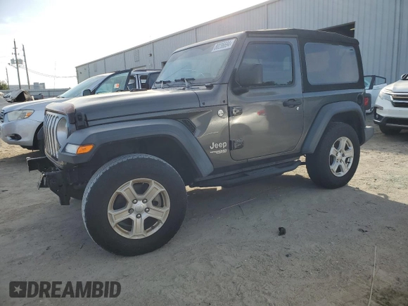 2018 Jeep Wrangler Sport with VIN 1C4GJXAG4JW150854, listed as a Copart auction lot 80236694 with 46,081 mi miles and Salvage Title. Bid and sale history available at carsss.com. Image 1.