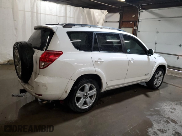 2006 Toyota RAV4 Sport with VIN JTMBK32V765009643, listed as a Copart auction lot 47358905 with 123,255 mi miles and Salvage Title. Bid and sale history available at carsss.com. Image 3.