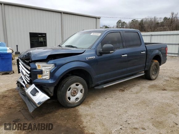 2017 Ford F-150 XL with VIN 1FTEW1EF4HFB05530, listed as a Copart auction lot 48358505 with 152,946 mi miles and Salvage Title. Bid and sale history available at carsss.com. Image 1.