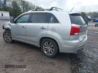 2012 Kia Sorento SX with VIN 5XYKW4A22CG230880, listed as a IAAI auction lot 41924739 with 187,122 mi miles. Bid and sale history available at carsss.com. Image 3.