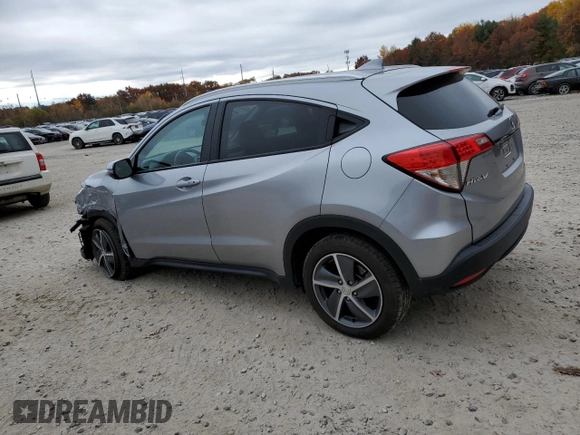 2021 Honda HR-V EX with VIN 3CZRU6H50MM705392, listed as a Copart auction lot 77876304 with 19,547 mi miles and Salvage Title. Bid and sale history available at carsss.com. Image 2.