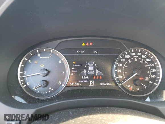 2021 Infiniti QX50 Luxe with VIN 3PCAJ5BB9MF125034, listed as a Copart auction lot 80587444 with 34,106 mi miles and Salvage Title. Bid and sale history available at DreamBid. Image 9.