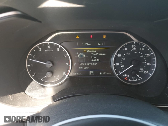 2017 Nissan Maxima S with VIN 1N4AA6AP3HC415426, listed as a Copart auction lot 46615205 with 54,250 mi miles and Salvage Title. Bid and sale history available at DreamBid. Image 9.