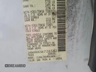 2016 Nissan Frontier SV z VIN 1N6AD0ER2GN726582, wystawiony jako Copart lot #58469925 z przebiegiem 173 517 mil mil oraz Szkoda całkowita • Salvage title. Historia ofert i sprzedaży dostępna na DreamBid. Obrazek 12.