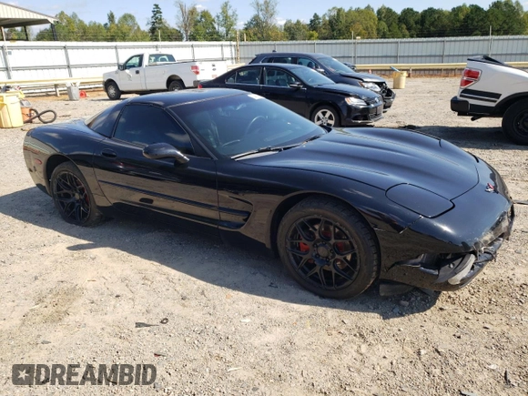 2002 Chevrolet Corvette with VIN 1G1YY22G425127253, listed as a Copart auction lot 74689014 with 68,080 mi miles and Salvage Title. Bid and sale history available at carsss.com. Image 4.