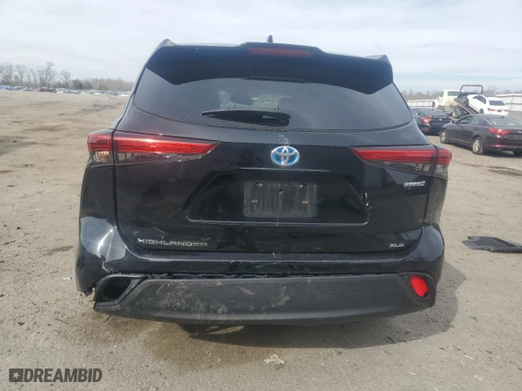 2023 Toyota Highlander Hybrid XLE with VIN 5TDKBRCH7PS577253, listed as a Copart auction lot 49791515 with 95,144 mi miles and Salvage Title. Bid and sale history available at carsss.com. Image 6.