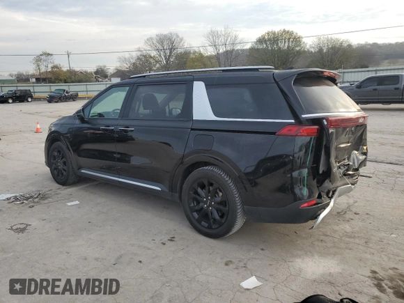 2022 Kia Carnival SX with VIN KNDNE5H31N6066306, listed as a Copart auction lot 80505324 with 93,641 mi miles and Salvage Title. Bid and sale history available at carsss.com. Image 2.