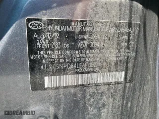 2020 Hyundai Elantra Value Edition with VIN 5NPD84LF6LH521488, listed as a Copart auction lot 70600344 with 100,183 mi miles and Salvage Title. Bid and sale history available at carsss.com. Image 15.