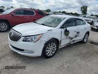 2014 Buick LaCrosse Leather with VIN 1G4GB5G33EF193850, listed as a Copart auction lot 58563745 with 160,344 mi miles and Salvage title. Bid and sale history available at DreamBid. Image 1.
