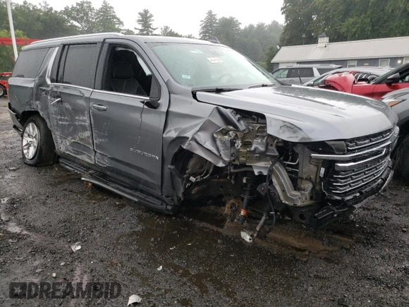 2022 Chevrolet Suburban Premier with VIN 1GNSCFKD3NR191152, listed as a Copart auction lot 61010543 with 56,508 mi miles and Clean title. Bid and sale history available at DreamBid. Image 4.