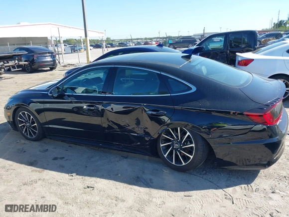 2020 Hyundai Sonata SEL Plus with VIN 5NPEJ4J23LH024522, listed as a IAAI auction lot 41780196 with 58,801 mi miles. Bid and sale history available at carsss.com. Image 14.