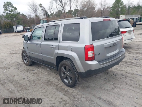 2017 Jeep Patriot Sport with VIN 1C4NJPBAXHD200955, listed as a IAAI auction lot 41597096 with 166,857 mi miles. Bid and sale history available at carsss.com. Image 3.