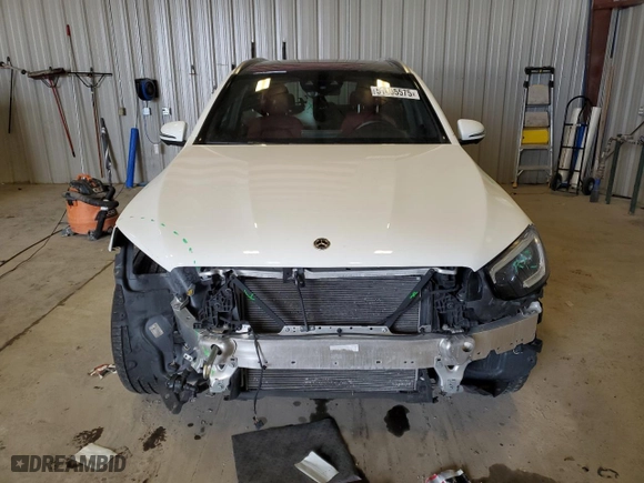 2021 Mercedes-Benz GLC with VIN W1N0G8EB5MV311395, listed as a Copart auction lot 51455575 with 25,270 mi miles and Salvage Title. Bid and sale history available at carsss.com. Image 5.