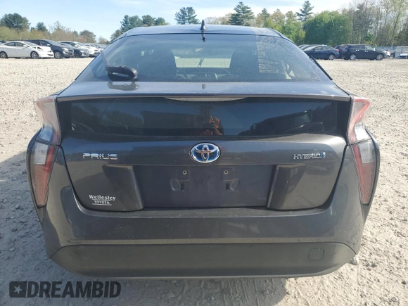 2016 Toyota Prius Two with VIN JTDKBRFU3G3011729, listed as a Copart auction lot 55292675 with 51,929 mi miles and Salvage Title. Bid and sale history available at DreamBid. Image 6.