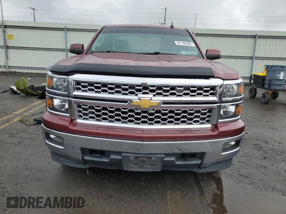 2015 Chevrolet Silverado 1500 LT with VIN 1GCVKREC4FZ301432, listed as a Copart auction lot 57184285 with 186,534 mi miles and Clean Title. Bid and sale history available at DreamBid. Image 5.