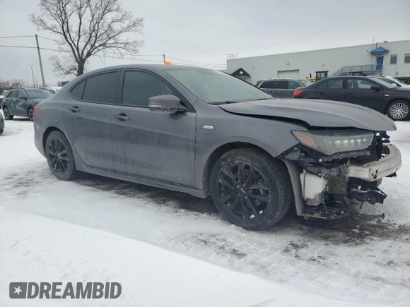 2020 Acura TLX w/A-Spec Pkg with VIN 19UUB1F60LA800861, listed as a Copart auction lot 89358825 with 76,753 mi miles and Salvage Title. Bid and sale history available at carsss.com. Image 4.