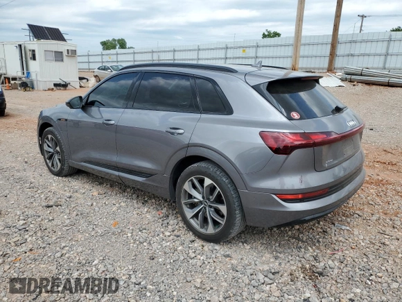 2021 Audi e-tron Premium Plus with VIN WA1LAAGE2MB020871, listed as a Copart auction lot 58136355 with 35,562 mi miles and Salvage title. Bid and sale history available at DreamBid. Image 2.
