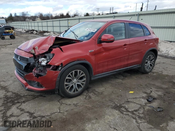 2016 Mitsubishi Outlander Sport 2.4 SE with VIN JA4AP3AW1GZ024117, listed as a Copart auction lot 42143745 with 87,912 mi miles and Salvage Title. Bid and sale history available at carsss.com. Image 1.