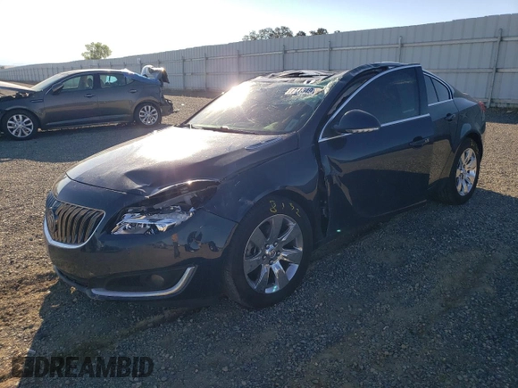 2016 Buick Regal Premium II with VIN 2G4GT5GX9G9138413, listed as a Copart auction lot 71134914 with 109,138 mi miles and Salvage Title. Bid and sale history available at carsss.com. Image 1.