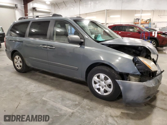 2006 Kia Sedona LX with VIN KNDMB233566078132, listed as a Copart auction lot 75662434 with 223,318 mi miles and Salvage Title. Bid and sale history available at carsss.com. Image 4.