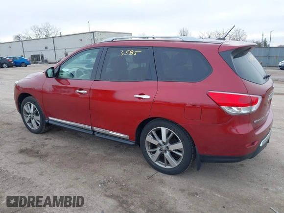 2013 Nissan Pathfinder SV with VIN 5N1AR2MM1DC626238, listed as a IAAI auction lot 41523585 with 159,067 mi miles. Bid and sale history available at carsss.com. Image 3.
