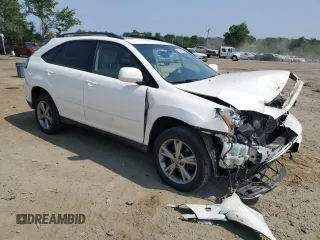 2006 Lexus RX 400h with VIN JTJHW31U660026841, listed as a Copart auction lot 60598935 with 185,947 mi miles and Salvage title. Bid and sale history available at DreamBid. Image 4.