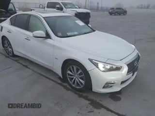 2017 Infiniti Q50 Signature Edition with VIN JN1EV7AP6HM730871, listed as a IAAI auction lot 41529399 with 130,642 mi miles and . Bid and sale history available at DreamBid. Image 1.