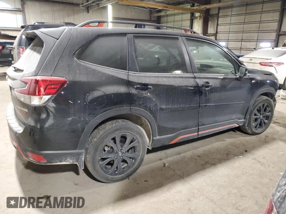 2023 Subaru Forester Sport with VIN JF2SKAJC6PH471150, listed as a Copart auction lot 88998155 with 35,975 mi miles and Salvage Title. Bid and sale history available at carsss.com. Image 3.