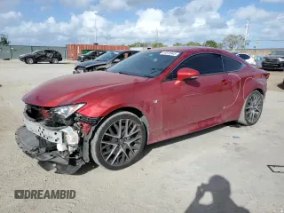 2017 Lexus RC with VIN JTHSM5BCXH5003177, listed as a Copart auction lot 44619945 with 84,614 mi miles and Salvage Title. Bid and sale history available at carsss.com. Image 1.