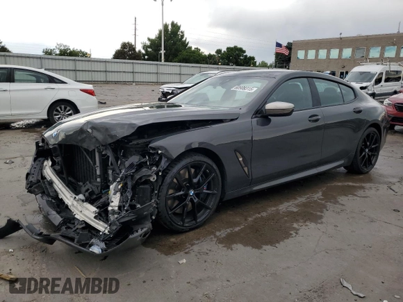 2020 BMW 8 Series M850i with VIN WBAGV8C0XLCD64228, listed as a Copart auction lot 60908315 with 67,643 mi miles and Salvage title. Bid and sale history available at DreamBid. Image 1.