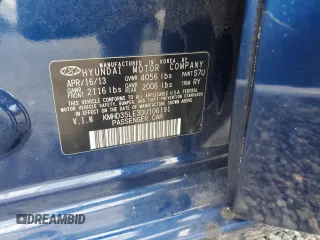2013 Hyundai Elantra GT with VIN KMHD35LE3DU106191, listed as a Copart auction lot 74074794 with 0 mi miles and Salvage Title. Bid and sale history available at carsss.com. Image 13.