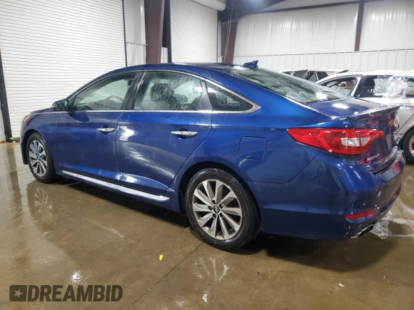 2015 Hyundai Sonata Sport with VIN 5NPE34AF3FH140837, listed as a Copart auction lot 56238805 with 83,546 mi miles and Salvage title. Bid and sale history available at DreamBid. Image 2.