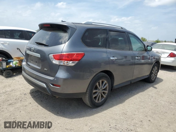 2016 Nissan Pathfinder SL with VIN 5N1AR2MN3GC636394, listed as a Copart auction lot 53661025 with 60,542 mi miles and Salvage title. Bid and sale history available at DreamBid. Image 3.