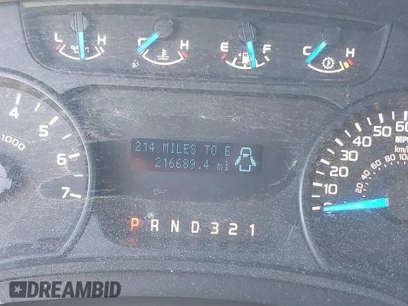 2014 Ford F-150 XL with VIN 1FTNF1CF5EKF62031, listed as a IAAI auction lot 41657632 with 216,689 mi miles and . Bid and sale history available at DreamBid. Image 15.