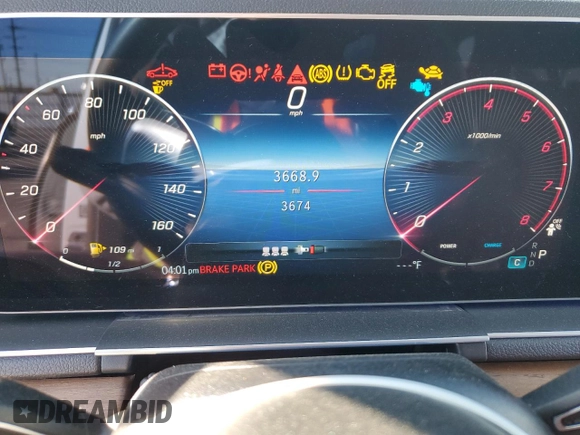 2024 Mercedes-Benz GLE 450 with VIN 4JGFB5KB6RB177388, listed as a Copart auction lot 47432645 with 3,674 mi miles and Salvage title. Bid and sale history available at DreamBid. Image 9.