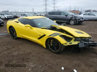 2019 Chevrolet Corvette 2LT with VIN 1G1YD2D74K5101437, listed as a Copart auction lot 85360354 with 0 mi miles and Salvage Title. Bid and sale history available at carsss.com. Image 4.