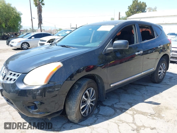 2013 Nissan Rogue S with VIN JN8AS5MT7DW517593, listed as a IAAI auction lot 41966300 with 192,238 mi miles. Bid and sale history available at carsss.com. Image 2.