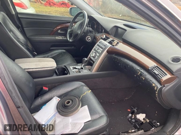 2008 Acura RL Tech Pkg with VIN JH4KB16648C001780, listed as a IAAI auction lot 41455258 with 1 mi miles. Bid and sale history available at carsss.com. Image 5.