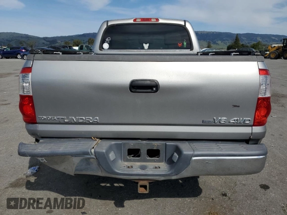 2005 Toyota Tundra SR5 with VIN 5TBDT44125S491087, listed as a Copart auction lot 48713535 with 192,238 mi miles and Salvage Title. Bid and sale history available at DreamBid. Image 6.