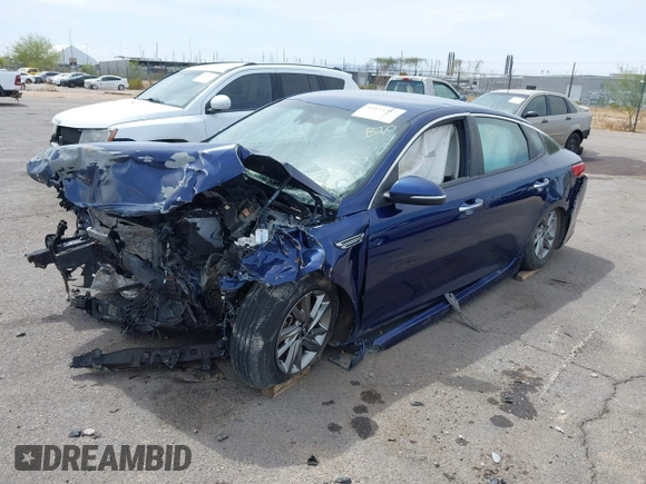 2019 Kia Optima LX z VIN 5XXGT4L30KG357618, wystawiony jako IAAI lot #41854957 z przebiegiem Nie podano mil oraz . Historia ofert i sprzedaży dostępna na DreamBid. Obrazek 2.