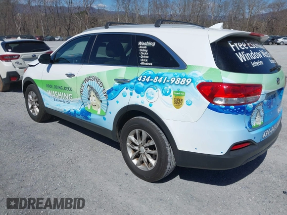 2016 Kia Sorento LX with VIN 5XYPG4A3XGG031027, listed as a IAAI auction lot 41890786 with 222,258 mi miles. Bid and sale history available at carsss.com. Image 3.