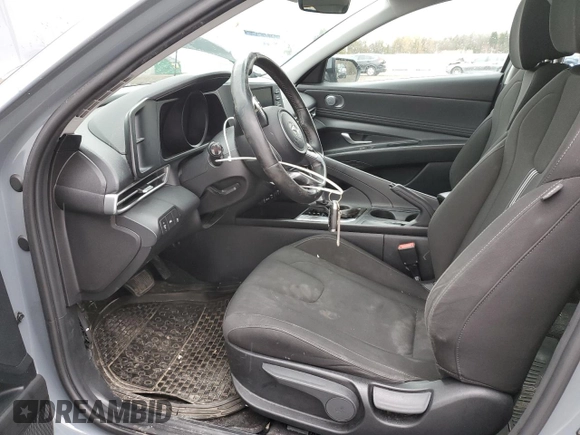 2022 Hyundai Elantra SEL with VIN KMHLM4AG3NU215629, listed as a Copart auction lot 51053045 with 109,687 mi miles and Salvage Title. Bid and sale history available at DreamBid. Image 7.