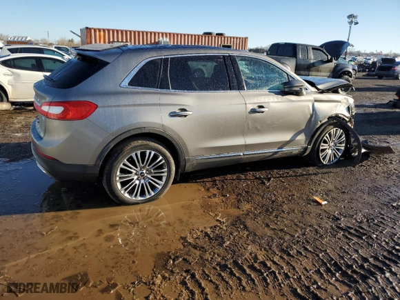 2016 Lincoln MKX Reserve with VIN 2LMTJ8LR1GBL82602, listed as a Copart auction lot 46711485 with 47,978 mi miles and Salvage Title. Bid and sale history available at carsss.com. Image 3.