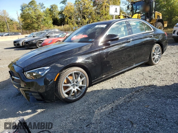 2023 Mercedes-Benz E 350 with VIN W1KZF8EB5PB132464, listed as a Copart auction lot 44627685 with 2,776 mi miles and Salvage Title. Bid and sale history available at DreamBid. Image 1.